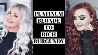 ‼️HUGE HAIR TRANSFORMATION‼️ From Platinum to Red - Dying My Hair & Extensions | Blaize McKennah