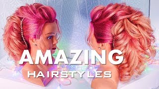 ПРИЧЕСКИ на ВЫПУСКНОЙ . Праздничная прическа на средние волосы💛 Amazing Hair Transformations ПРИЧЕСКИ на ВЫПУСКНОЙ . Праздничная прическа на средние волосы💛 Amazing Hair Transformations