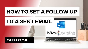 How to set a follow up to a sent email in Outlook