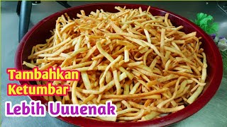 Tambahkan Ketumbar ke Adonan ini,Bikin rasanya uuuenak dan gurih ,stick kentang Bawang.