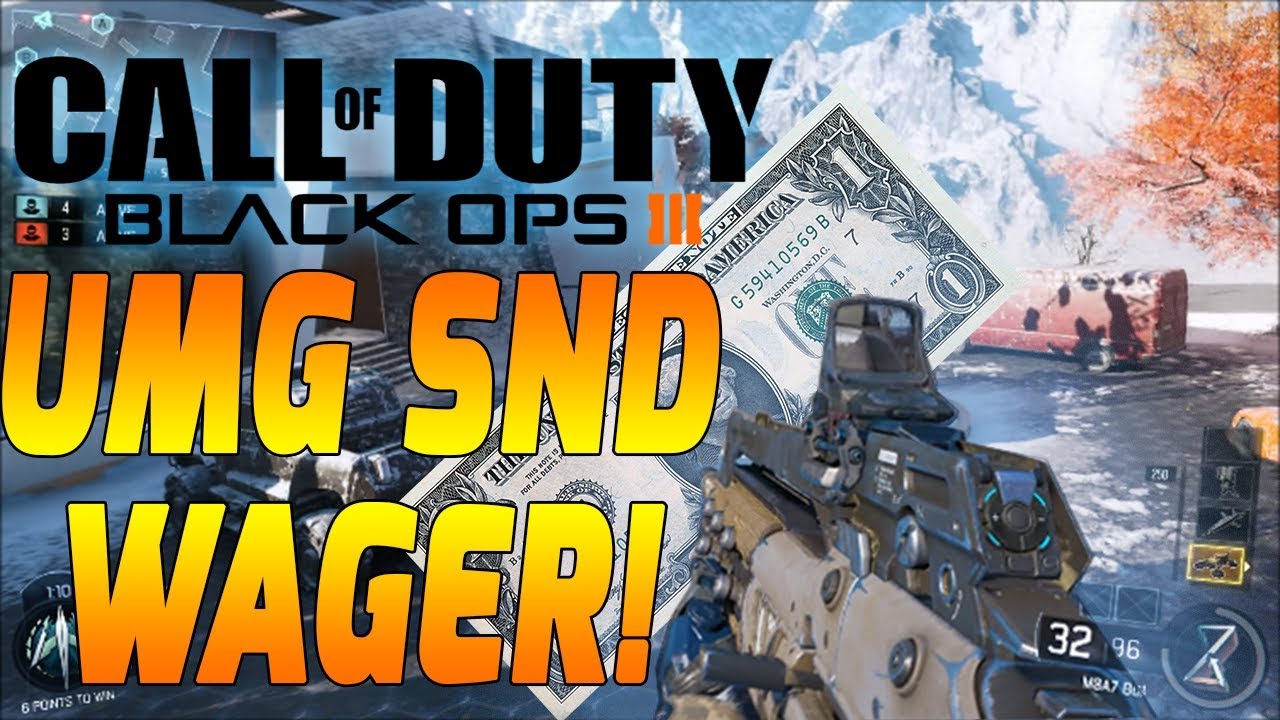 COD Black Ops 3 -  1$ DOLLAR!? UMG Wager SnD 4v4 Stronghold Gameplay (BO3 WAGER)