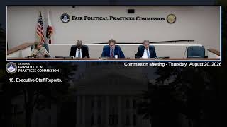 August 2026 Commission Meeting