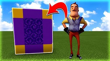How To Make a Portal to the Hello Neighbor Dimension in Minecraft Pocket Edition