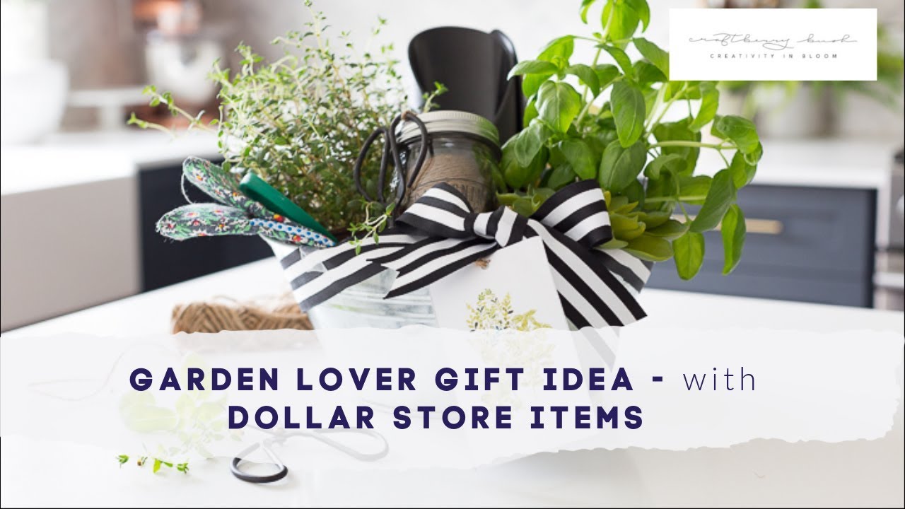 Gardening Gift - Dollar Store items 