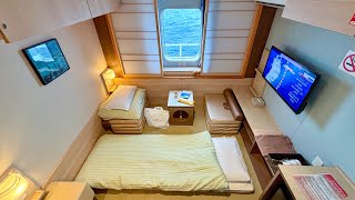 18hour overnight ferry trip alone in a special Japanesestyle roomSuperior Ocean ViewMOL Sunflower