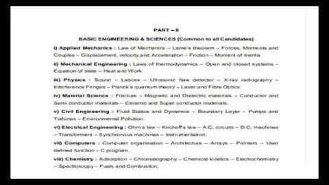 TNEB AE MECHANICAL SYLLABUS