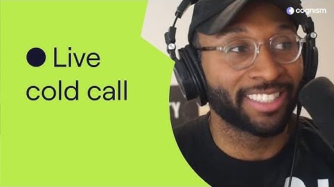 Live cold calling with Cognism
