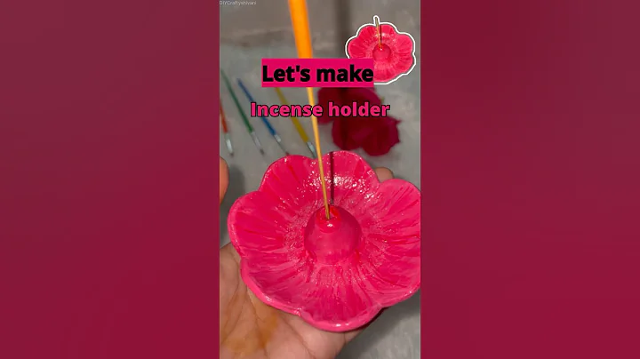 DIY incense holder #diycraftyshivani #diy #diyaccessories #craft #incenseholder #cleyart #cley #art