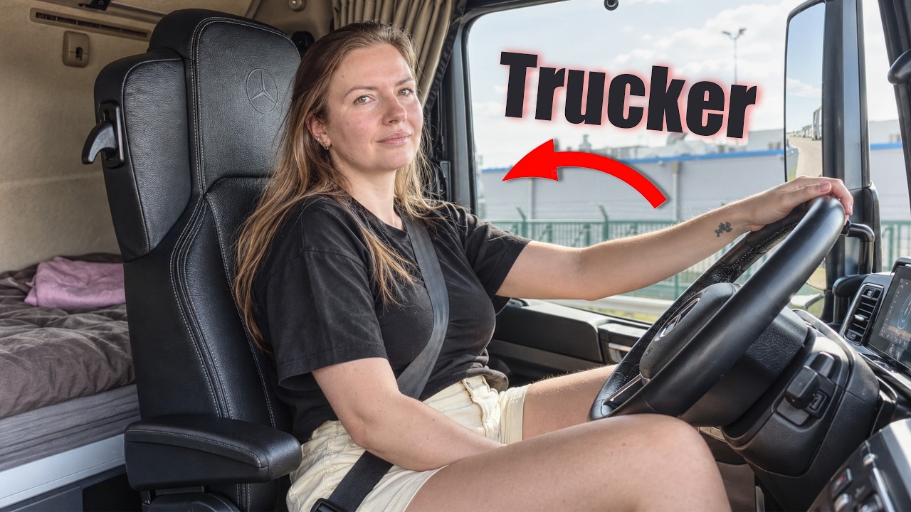 Female Trucker Routine in Europe | Night Parking is a NIGHTMARE!