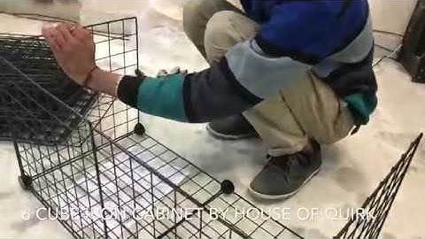 DIY Closet Cabinet Metal Wire Storage Cubes Organizer (6 - Regular Cube)