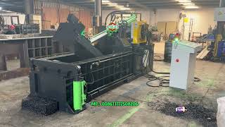 135T Automatic Metal Baler Machine Forward-Out Scrap Metal Baler Ready For Italy Client
