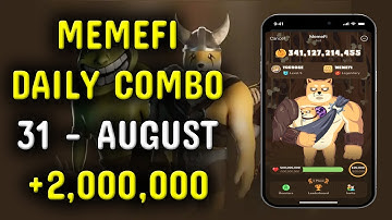 Memefi Daily Combo 31 August 2024 | today memefi 2,000,000 coin