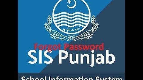 SIS Punjab login | Password recovery | Forgot password I Top Famous Things