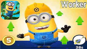 WORKER Minion RusH Rank 40 Level Up Costume gameplay walkthrough ios & android