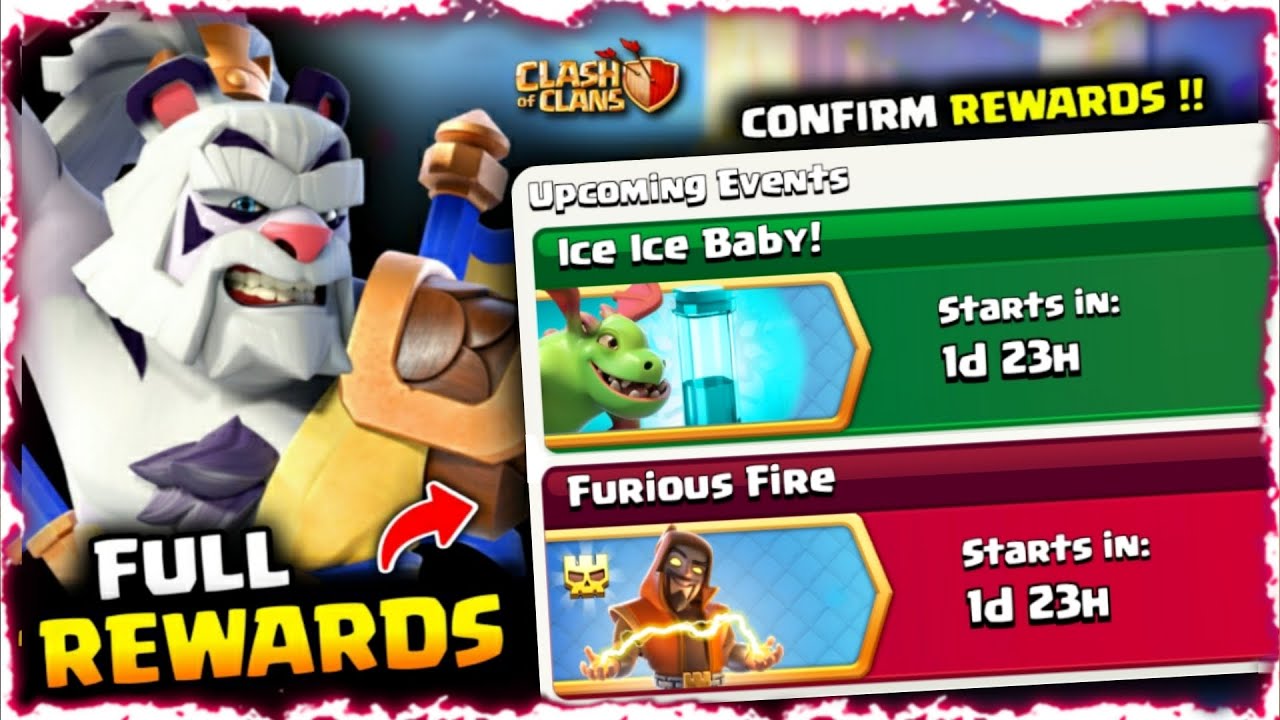 Furious Fire and Ice Ice Baby New Events Confirm Rewards Are Here - Coc New Events Rewards