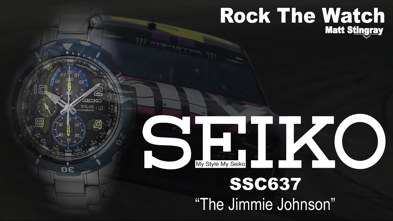 SEIKO SSC637 The Jimmie Johnson Watch