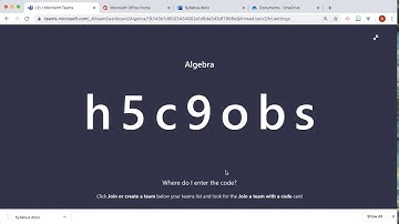 Generate a code for students to join the Microsoft Teams class