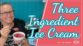 Three Ingredient Strawberry & Mulberry Ice Cream