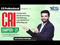 Prepackaged Insolvency Resolution Process | CRI Chapter 27 |CS Vaibhav Chitlangia | Yes Academy Pune