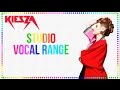 Kiesza's Studio Vocal Range (E3 - F♯6)