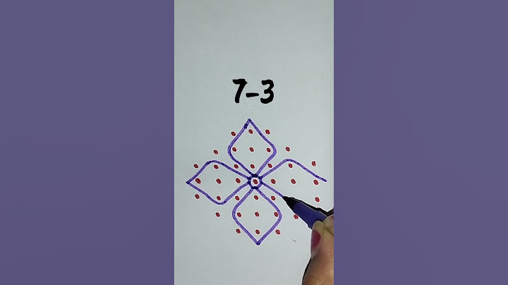 7-3 dots koalm muggulu dots design rangoli morning Sunday rangoli everyday rangoli part-142