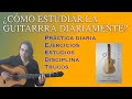 Cmo estudiar la guitarra diariamente  