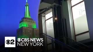 Empire State Building glows green for "The Great Gatsby"