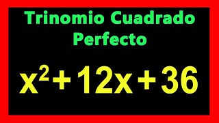 ✅👉 Trinomio Cuadrado Perfecto Ejemplos