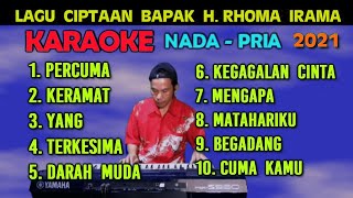 Kumpulan Dangdut Lawas - Rhoma Irama | KARAOKE Nada Pria, HD