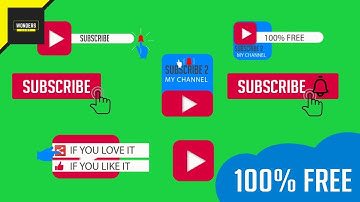 BEST GREEN SCREEN SUBSCRIBE BUTTONS EVER!