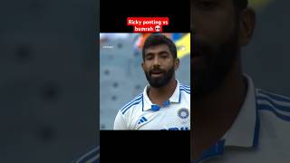 Ricky ponting facing bumrah ☠️ #cricketshorts #bumrah #ponting #australia #india #cricket #kohli