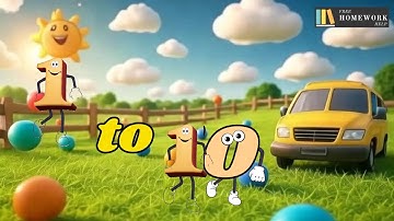 Learn Numbers 1 to 10| Fun Counting Song for Kids | 3D Animated Educational Video