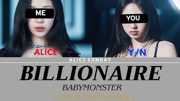 BILLIONAIRE - BABYMONSTER [ SING WITH ME | KARAOKE ] | Female Ver.