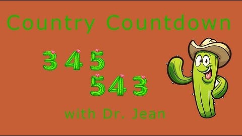 Thumbnail of Country Countdown with Dr.Jean - Counting, numbers, math - See more below