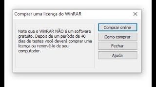 Ativar o WinRaR definitivo 2023 Remover mensagem de comprar licenca