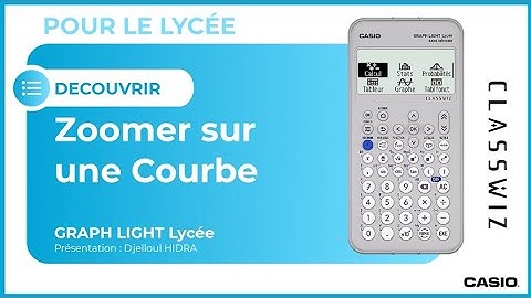 FONCTIONS : Zoomer sur une courbe avec la calculatrice CASIO GRAPH LIGHT