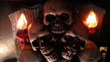 Scared Stiff Pinball Skull Pile Candle Mod - individual flickering candles