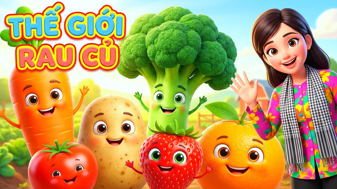 Dạy Bé Học 21 Rau Củ Quen Thuộc 🥦🥕 | Học Rau Củ Qua Câu Chuyện | Học Mà Chơi