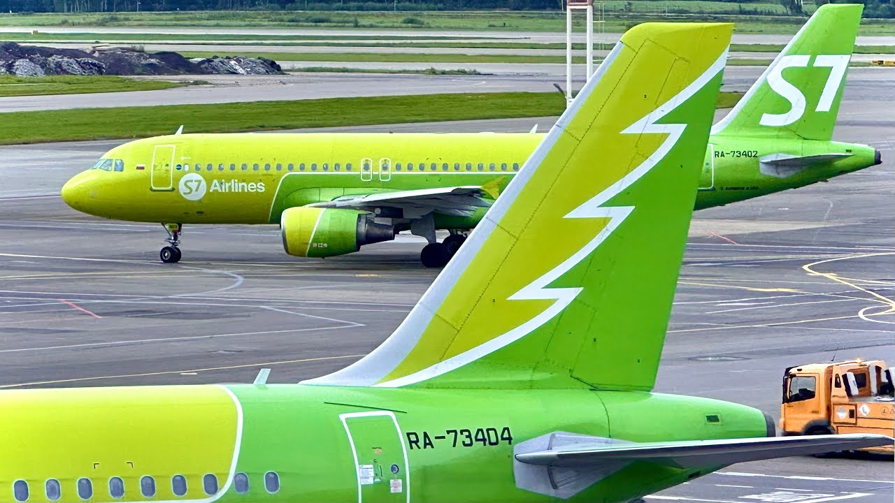 Airbus A320-200 | S7 Airlines | Moscow (DME) — Saint Petersburg (LED) | Full Flight | 4K