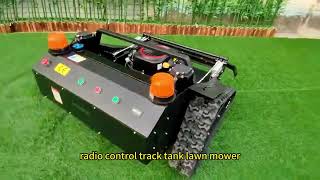 Factory direct sales low price buy online remote manipulation track-mounted tank lawnmower #mower
