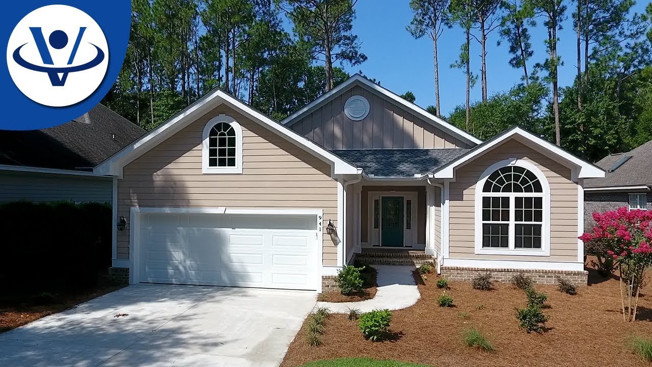 Myrtle Beach Homes One Story Tidewater House on Golf Course YouTube