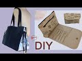 Side Tie Bag And Zipper Bag With Brush Holder To Make | BAG MAKING TUTORIAL