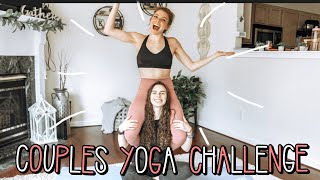 Couples Yoga Challenge Lesbian Couple