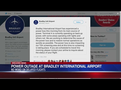 Uluslararası Havaliman’nda kaos yaşanıyor 1 Manşet Power outage reported at Bradley International Airport