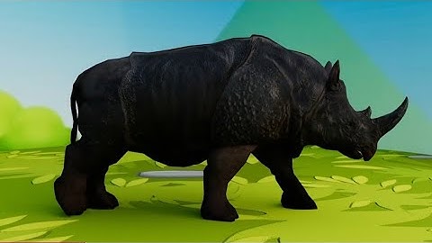 3D Animation Rhino Walk Cycle | Created in Maya | #maya #yt #creature #3danimation #hrithikdiwadkar