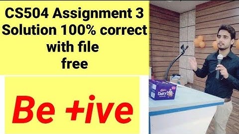 CS504 Assignment 3 solution 2022 | CS504 Assignment 3