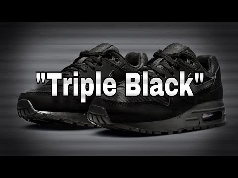 Nike Air Max 1 'Triple Black' First Look - JustFreshKicks