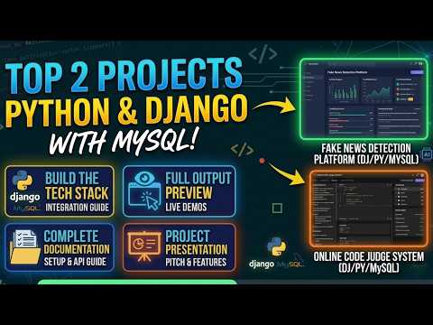 Top 2 Full Stack Python Django Project with MySQL Database You Must Try in 2026 (With Code & PPT)