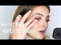 EASY HOLIDAY LOOK // GLOSSY SKIN AND SMOKEY EYES