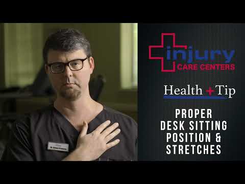 Health Tip with Dr. Adam Francis | Ep 5  Proper Sitting Position for Desk Jobs | Injury Care Centers